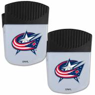 Columbus Blue Jackets Chip Clip Magnet with Bottle Opener - 2 Pack