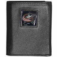 Columbus Blue Jackets Leather Tri-fold Wallet
