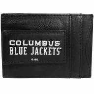 Columbus Blue Jackets Logo Leather Cash and Cardholder