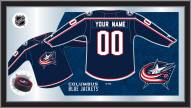 Columbus Blue Jackets Personalized Jersey Mirror
