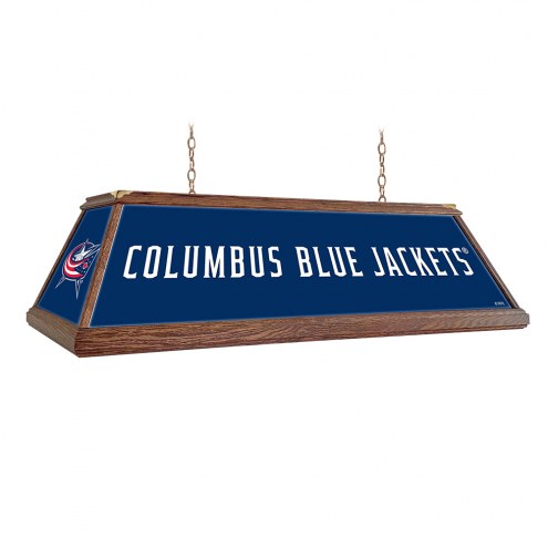 Columbus Blue Jackets Premium Wood Pool Table Light