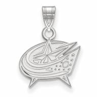 Columbus Blue Jackets Sterling Silver Small Pendant