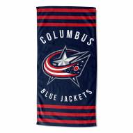 Columbus Blue Jackets Stripes Beach Towel