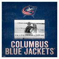 Columbus Blue Jackets Team Name 10" x 10" Picture Frame