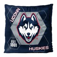 Connecticut Huskies Connector Double Sided Velvet Pillow