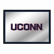 Connecticut Huskies Horizontal Framed Mirrored Wall Sign