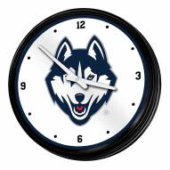 Connecticut Huskies Retro Lighted Wall Clock