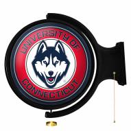 Connecticut Huskies Round Rotating Lighted Wall Sign