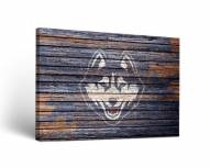 Connecticut Huskies Weathered Canvas Wall Art