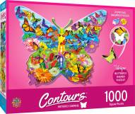 Countours Butterfly 1000 Piece Shaped Puzzle