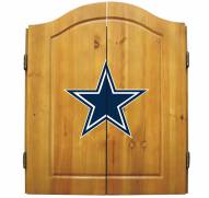 Dallas Cowboys NFL Complete Dart Board Cabinet Set (w/darts & flights)