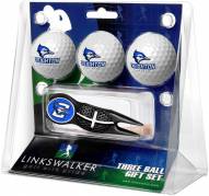 Creighton Bluejays Black Crosshair Divot Tool & 3 Golf Ball Gift Pack
