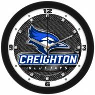 Creighton Bluejays Carbon Fiber Wall Clock