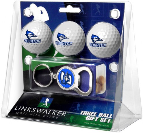 Creighton Bluejays Golf Ball Gift Pack with Key Chain