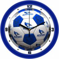 Creighton Bluejays Soccer Wall Clock
