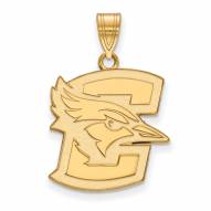 Creighton Bluejays Sterling Silver Gold Plated Large Pendant