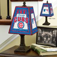 Chicago Cubs MLB Hand-Painted Art Glass Table Lamp