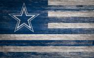 Dallas Cowboys 11" x 19" Distressed Flag Sign