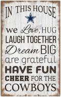 Dallas Cowboys 11" x 19" In This House Sign