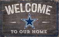Dallas Cowboys 11" x 19" Welcome to Our Home Sign