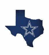 Dallas Cowboys 12" Team Color Logo State Sign