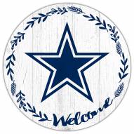Dallas Cowboys 12" Welcome Circle Sign