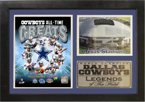 Dallas Cowboys 12&quot; x 18&quot; Greats Photo Stat Frame