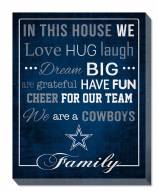 Dallas Cowboys 16" x 20" In This House Canvas Print