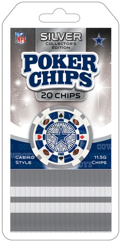 Dallas Cowboys 20 Piece Poker Chips Set