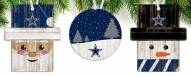 Dallas Cowboys 3-Pack Christmas Ornament Set