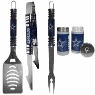 Dallas Cowboys 3 Piece Tailgater BBQ Set and Salt and Pepper Shaker Set