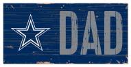 Dallas Cowboys 6" x 12" Dad Sign