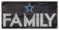 Dallas Cowboys 6" x 12" Family Sign