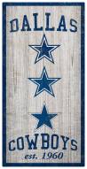 Dallas Cowboys 6" x 12" Heritage Sign