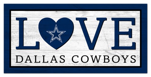 Dallas Cowboys 6&quot; x 12&quot; Love Sign