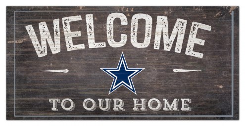 Dallas Cowboys 6&quot; x 12&quot; Welcome Sign