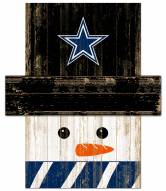 Dallas Cowboys 6" x 5" Snowman Head