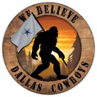 Dallas Cowboys Bigfoot 12" Circle Sign