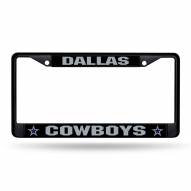 Dallas Cowboys Black Metal License Plate Frame