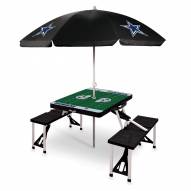 Dallas Cowboys Black Picnic Table w/Umbrella