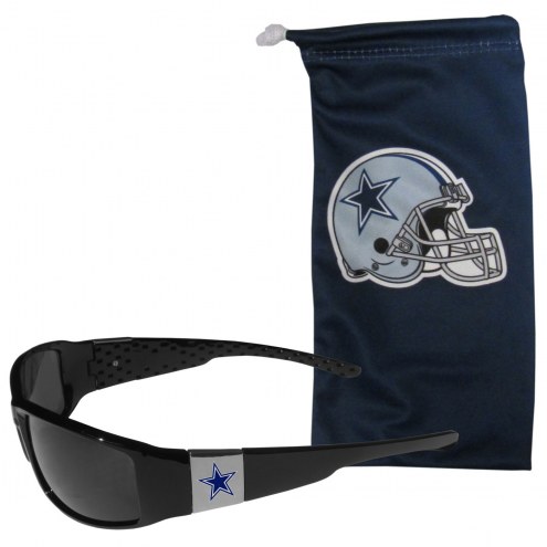 Dallas Cowboys Chrome Wrap Sunglasses & Bag