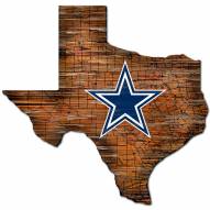 Dallas Cowboys Distressed State with Logo Sign