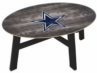 Dallas Cowboys Distressed Wood Coffee Table