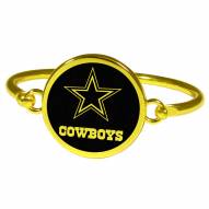 Dallas Cowboys Gold Tone Bangle Bracelet