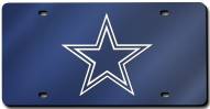 Dallas Cowboys Laser Cut Navy License Plate