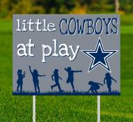Dallas Cowboys Little Fans at Play 2-Sided Yard Sign