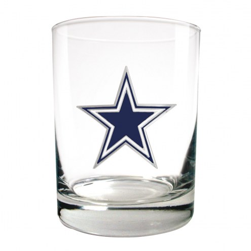 Dallas Cowboys Logo Rocks Glass - Set of 2