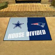 Dallas Cowboys/New England Patriots House Divided Mat