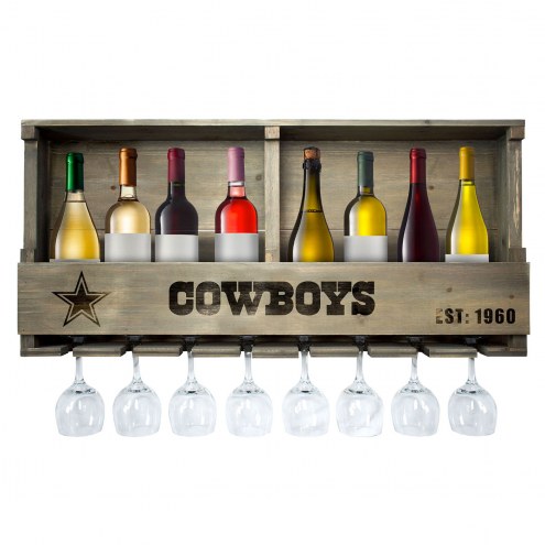 Dallas Cowboys Reclaimed Wood Bar Shelf
