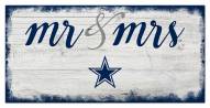 Dallas Cowboys Script Mr. & Mrs. Sign